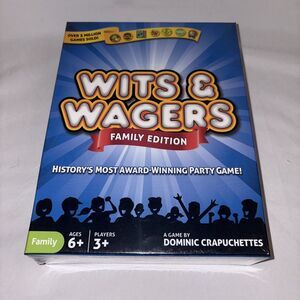 Wits & Wagers Family Edition Kid Friendly Party Game North Star Games SEALED NEW